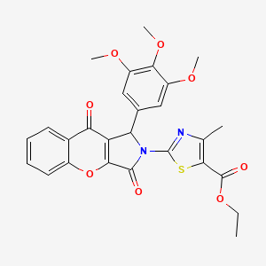 ethyl 2-[3,9-dioxo-1-(3,4,5-trimethoxyphenyl)-3,9-dihydrochromeno[2,3-c]pyrrol-2(1H)-yl]-4-methyl-1,3-thiazole-5-carboxylate