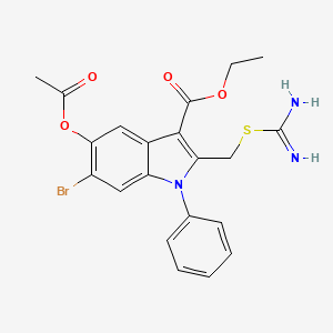 molecular formula C21H20BrN3O4S B11576398 Antituberculosis agent-3 