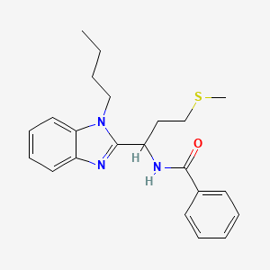 Benzamide, N-[1-(1-butyl-1H-benzoimidazol-2-yl)-3-methylsulfanylpropyl]-