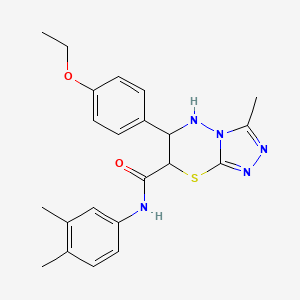 N-(3,4-dimethylphenyl)-6-(4-ethoxyphenyl)-3-methyl-6,7-dihydro-5H-[1,2,4]triazolo[3,4-b][1,3,4]thiadiazine-7-carboxamide