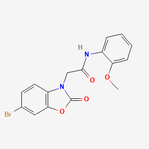 2-(6-bromo-2-oxo-1,3-benzoxazol-3(2H)-yl)-N-(2-methoxyphenyl)acetamide