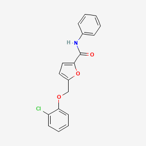 5-[(2-chlorophenoxy)methyl]-N-phenylfuran-2-carboxamide