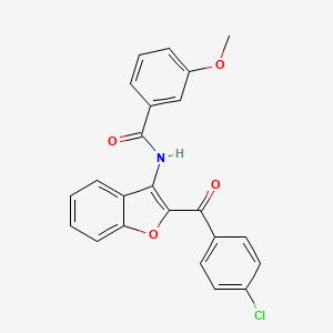 N-[2-(4-chlorobenzoyl)-1-benzofuran-3-yl]-3-methoxybenzamide