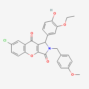 7-Chloro-1-(3-ethoxy-4-hydroxyphenyl)-2-(4-methoxybenzyl)-1,2-dihydrochromeno[2,3-c]pyrrole-3,9-dione