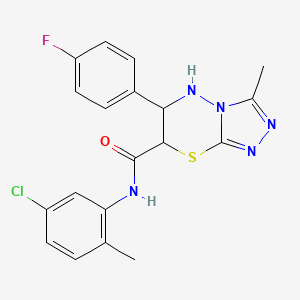 N-(5-chloro-2-methylphenyl)-6-(4-fluorophenyl)-3-methyl-6,7-dihydro-5H-[1,2,4]triazolo[3,4-b][1,3,4]thiadiazine-7-carboxamide