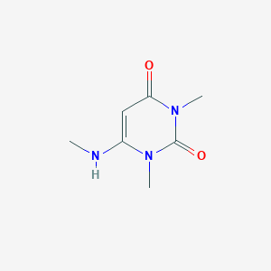 molecular formula C7H11N3O2 B115766 1,3-Dimethyl-6-(methylamino)pyrimidine-2,4(1h,3h)-dione CAS No. 5770-42-3