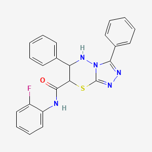 N-(2-fluorophenyl)-3,6-diphenyl-6,7-dihydro-5H-[1,2,4]triazolo[3,4-b][1,3,4]thiadiazine-7-carboxamide