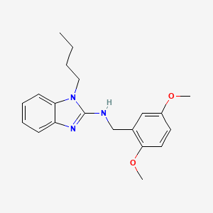 molecular formula C20H25N3O2 B11576643 1-butyl-N-(2,5-dimethoxybenzyl)-1H-benzimidazol-2-amine 