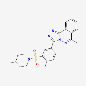 6-Methyl-3-{4-methyl-3-[(4-methylpiperidin-1-yl)sulfonyl]phenyl}[1,2,4]triazolo[3,4-a]phthalazine