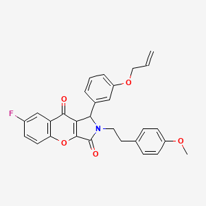 7-Fluoro-2-[2-(4-methoxyphenyl)ethyl]-1-[3-(prop-2-en-1-yloxy)phenyl]-1,2-dihydrochromeno[2,3-c]pyrrole-3,9-dione