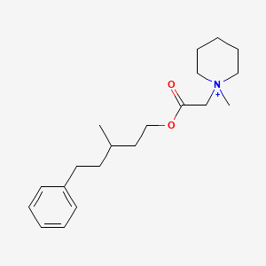 1-Methyl-1-{2-[(3-methyl-5-phenylpentyl)oxy]-2-oxoethyl}piperidinium