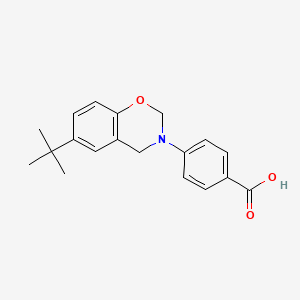 molecular formula C19H21NO3 B11576746 Benzoic acid, 4-[6-(1,1-dimethylethyl)-2H-1,3-benzoxazin-3(4H)-yl]- 