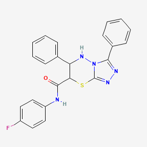 N-(4-fluorophenyl)-3,6-diphenyl-6,7-dihydro-5H-[1,2,4]triazolo[3,4-b][1,3,4]thiadiazine-7-carboxamide