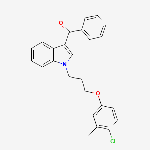 {1-[3-(4-chloro-3-methylphenoxy)propyl]-1H-indol-3-yl}(phenyl)methanone