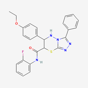 6-(4-ethoxyphenyl)-N-(2-fluorophenyl)-3-phenyl-6,7-dihydro-5H-[1,2,4]triazolo[3,4-b][1,3,4]thiadiazine-7-carboxamide