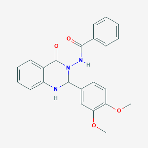 N-[2-(3,4-dimethoxyphenyl)-4-oxo-1,4-dihydroquinazolin-3(2H)-yl]benzamide