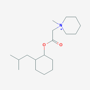 1-Methyl-1-(2-{[2-(2-methylpropyl)cyclohexyl]oxy}-2-oxoethyl)piperidinium