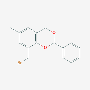 molecular formula C16H15BrO2 B115769 8-(bromomethyl)-6-methyl-2-phenyl-4H-1,3-benzodioxine CAS No. 159150-88-6