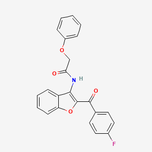 N-[2-(4-fluorobenzoyl)-1-benzofuran-3-yl]-2-phenoxyacetamide