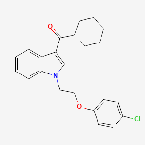 {1-[2-(4-chlorophenoxy)ethyl]-1H-indol-3-yl}(cyclohexyl)methanone