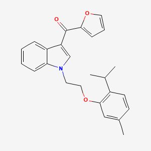 furan-2-yl(1-{2-[5-methyl-2-(propan-2-yl)phenoxy]ethyl}-1H-indol-3-yl)methanone