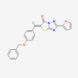 (5Z)-5-[4-(benzyloxy)benzylidene]-2-(furan-2-yl)[1,3]thiazolo[3,2-b][1,2,4]triazol-6(5H)-one