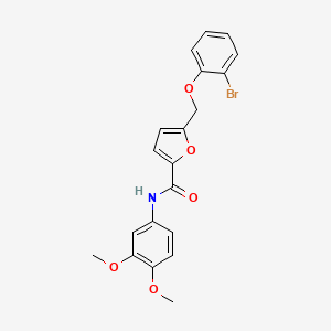 5-[(2-bromophenoxy)methyl]-N-(3,4-dimethoxyphenyl)furan-2-carboxamide