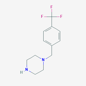 molecular formula C12H15F3N2 B011577 1-[4-(三氟甲基)苄基]哌嗪 CAS No. 107890-32-4