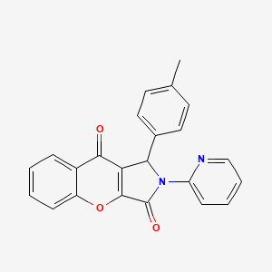 1-(4-Methylphenyl)-2-(pyridin-2-yl)-1,2-dihydrochromeno[2,3-c]pyrrole-3,9-dione