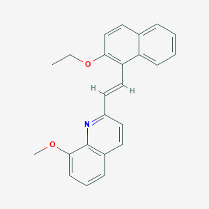 2-[(E)-2-(2-ethoxynaphthalen-1-yl)ethenyl]-8-methoxyquinoline