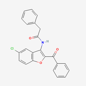 N-(2-benzoyl-5-chloro-1-benzofuran-3-yl)-2-phenylacetamide