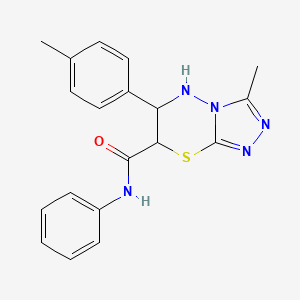 3-methyl-6-(4-methylphenyl)-N-phenyl-6,7-dihydro-5H-[1,2,4]triazolo[3,4-b][1,3,4]thiadiazine-7-carboxamide