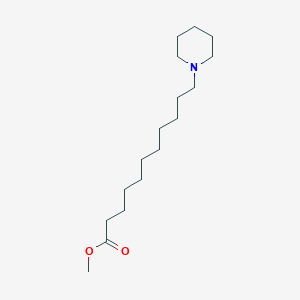 molecular formula C17H33NO2 B11577101 11-Piperidin-1-yl-undecanoic acid methyl ester 