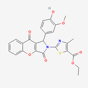 ethyl 2-[1-(4-hydroxy-3-methoxyphenyl)-3,9-dioxo-3,9-dihydrochromeno[2,3-c]pyrrol-2(1H)-yl]-4-methyl-1,3-thiazole-5-carboxylate