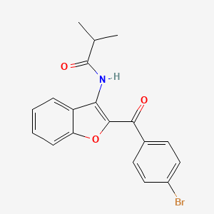 N-[2-(4-bromobenzoyl)-1-benzofuran-3-yl]-2-methylpropanamide