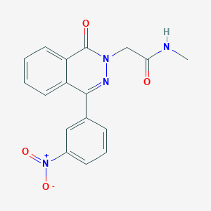 N-methyl-2-[4-(3-nitrophenyl)-1-oxophthalazin-2(1H)-yl]acetamide