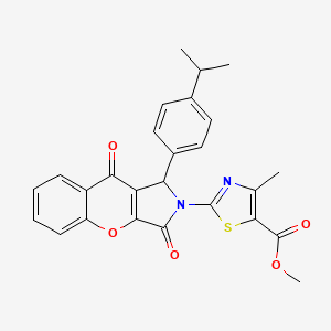 methyl 2-{3,9-dioxo-1-[4-(propan-2-yl)phenyl]-3,9-dihydrochromeno[2,3-c]pyrrol-2(1H)-yl}-4-methyl-1,3-thiazole-5-carboxylate