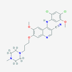 molecular formula C₂₆H₂₁D₈Cl₂N₅O₃ B1157718 Bosutinib D8 