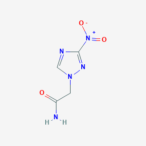 molecular formula C4H5N5O3 B11577205 2-(3-nitro-1H-1,2,4-triazol-1-yl)acetamide 