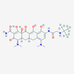 molecular formula C₂₉H₃₀D₉N₅O₈ B1157721 Tigecycline-D9 