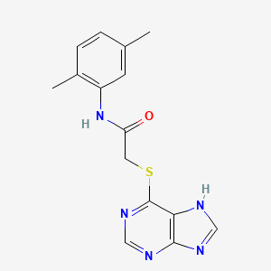 N-(2,5-dimethylphenyl)-2-(7H-purin-6-ylsulfanyl)acetamide