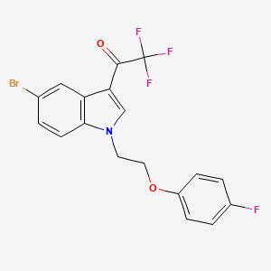 1-{5-bromo-1-[2-(4-fluorophenoxy)ethyl]-1H-indol-3-yl}-2,2,2-trifluoroethanone