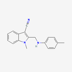 1-methyl-2-{[(4-methylphenyl)amino]methyl}-1H-indole-3-carbonitrile