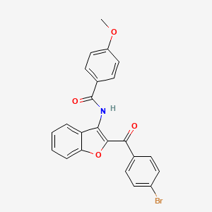 N-[2-(4-bromobenzoyl)-1-benzofuran-3-yl]-4-methoxybenzamide