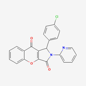 1-(4-Chlorophenyl)-2-(pyridin-2-yl)-1,2-dihydrochromeno[2,3-c]pyrrole-3,9-dione