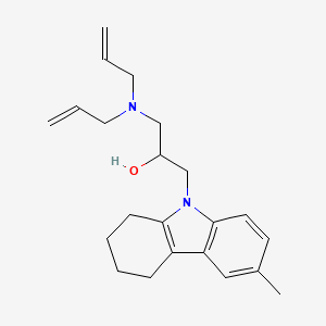 1-(diprop-2-en-1-ylamino)-3-(6-methyl-1,2,3,4-tetrahydro-9H-carbazol-9-yl)propan-2-ol