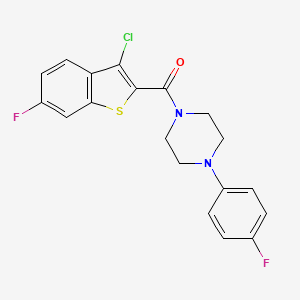 (3-Chloro-6-fluoro-1-benzothiophen-2-yl)[4-(4-fluorophenyl)piperazin-1-yl]methanone