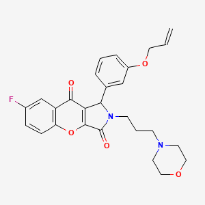 7-Fluoro-2-[3-(morpholin-4-yl)propyl]-1-[3-(prop-2-en-1-yloxy)phenyl]-1,2-dihydrochromeno[2,3-c]pyrrole-3,9-dione