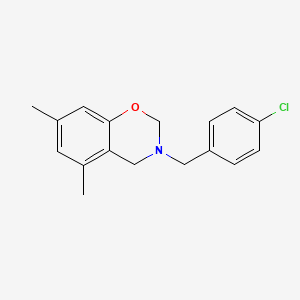 3-(4-chlorobenzyl)-5,7-dimethyl-3,4-dihydro-2H-1,3-benzoxazine