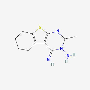 4-imino-2-methyl-5,6,7,8-tetrahydro[1]benzothieno[2,3-d]pyrimidin-3(4H)-amine